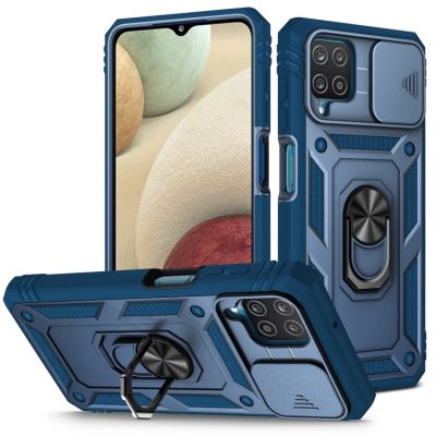 Силиконов Кейс Sliding за Samsung Galaxy A12 - син