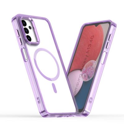 Силиконов Кейс MagSafe за Samsung Galaxy A13 4G/5G / A04 / A04s - лилав