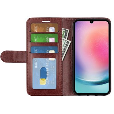 Калъф Тип Тефтер R64 За Samsung Galaxy A16 5G - кафяв