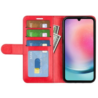 Калъф Тип Тефтер R64 За Samsung Galaxy A16 5G - червен