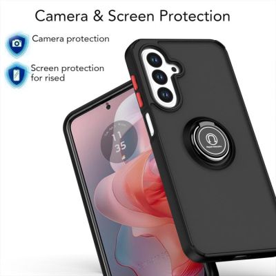 Силиконов Кейс Ring за Samsung Galaxy A17 / A17 5G - черен