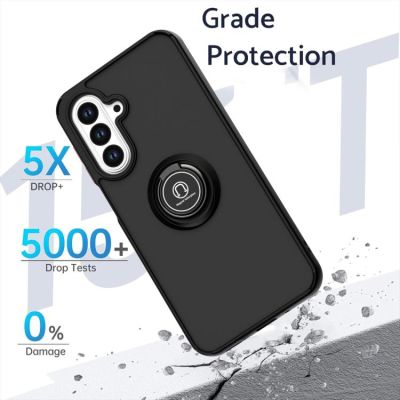 Силиконов Кейс Ring за Samsung Galaxy A17 / A17 5G - черен