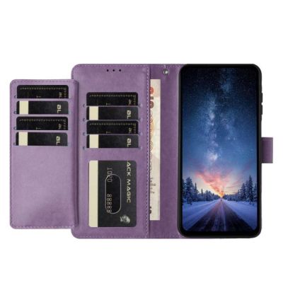 Калъф Тип Тефтер Lambskin За Samsung Galaxy A17 4G / 5G - лилав