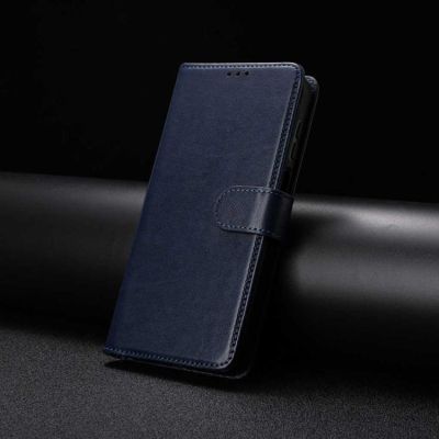 Калъф Тип Тефтер Lambskin За Samsung Galaxy A17 4G / 5G - тъмносин