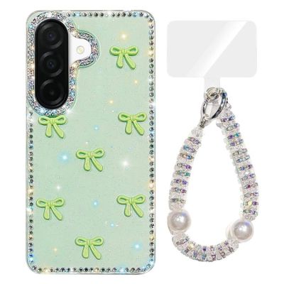 Силиконов Кейс Sparkling за Samsung Galaxy A17 4G / 5G - блестящо светло зелено