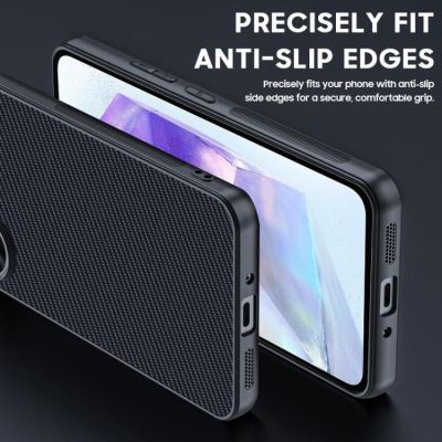 Силиконов Кейс Carbon Fiber за Samsung Galaxy A55 5G - черен