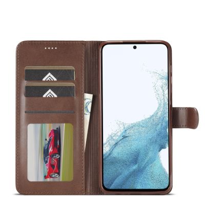 LC.IMEEKE Калъф Тип Тефтер За Samsung Galaxy  A05s - кафяв 