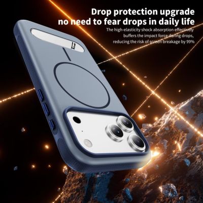 Силиконов Кейс Imitation за iPhone 17 Pro - син