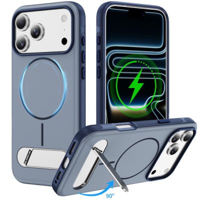 Силиконов Кейс Imitation за iPhone 17 Pro Max - син