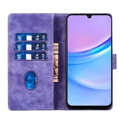 Калъф Тип Тефтер Heart За Samsung Galaxy A37 5G - лилав