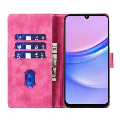 Калъф Тип Тефтер Heart За Samsung Galaxy A37 5G - розов