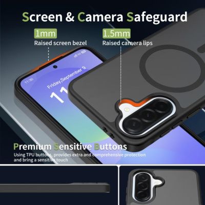 Кейс Magnetic Skin Feel за Samsung Galaxy A37 5G - Black