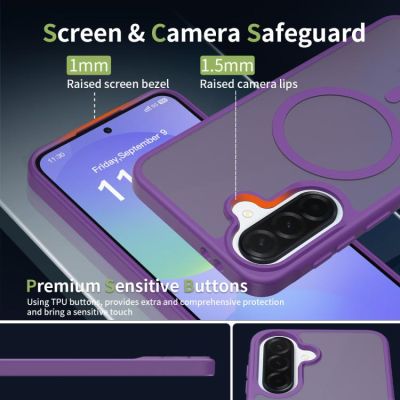 Кейс Magnetic Skin Feel за Samsung Galaxy A37 5G - лилав