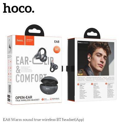 Hoco TWS EA8 Безжични слушалки с отворен ухо, Bluetooth - Черни