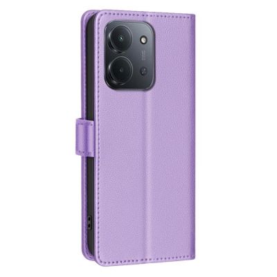 Leather Калъф Тип Тефтер За Redmi 15C 5G / 4G EU 173mm / Poco C85 5G - светло лилав
