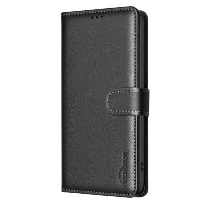 Leather Калъф Тип Тефтер За Redmi 15C 5G / 4G EU 173mm / Poco C85 5G - черен