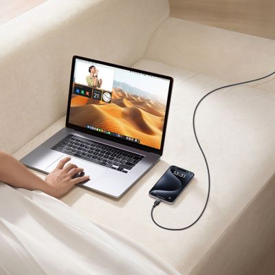 Кабел Baseus Discolor Series 100W / Type-C to USB-C / 1м (черен)