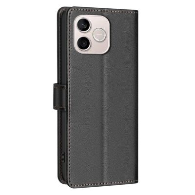 Leather Калъф Тип Тефтер За Honor 600 Lite - черен