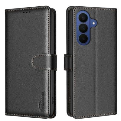 Leather Калъф Тип Тефтер За Samsung Galaxy A37 5G - черен